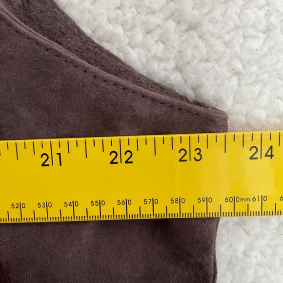 Cripple Creek Men's XL Dark Brown Suede Leather Snap Front Vest NWT - Picture 5 of 16